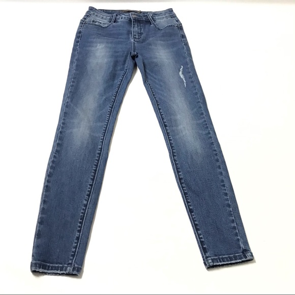 It'z Me U.S.A. Jeans Denim Juniors Size 3 Skinny - Picture 5 of 5